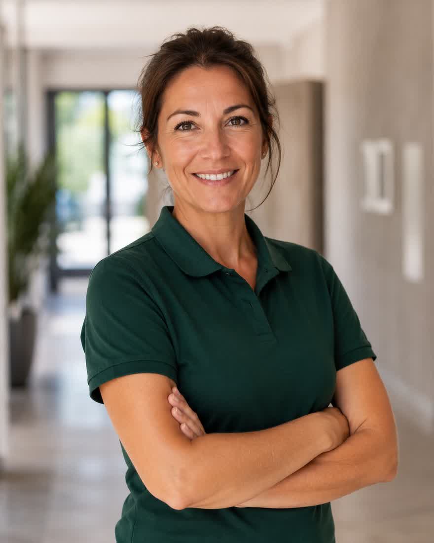 Elena, fondatrice de l entreprise de nettoyage CleanByElena à Martigues